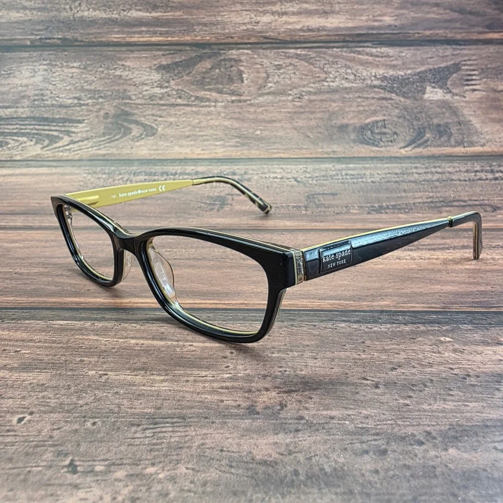 Kate Spade New York LEANNE Eyeglasses Black Gold Tortoise Shell FRAMES ONLY
